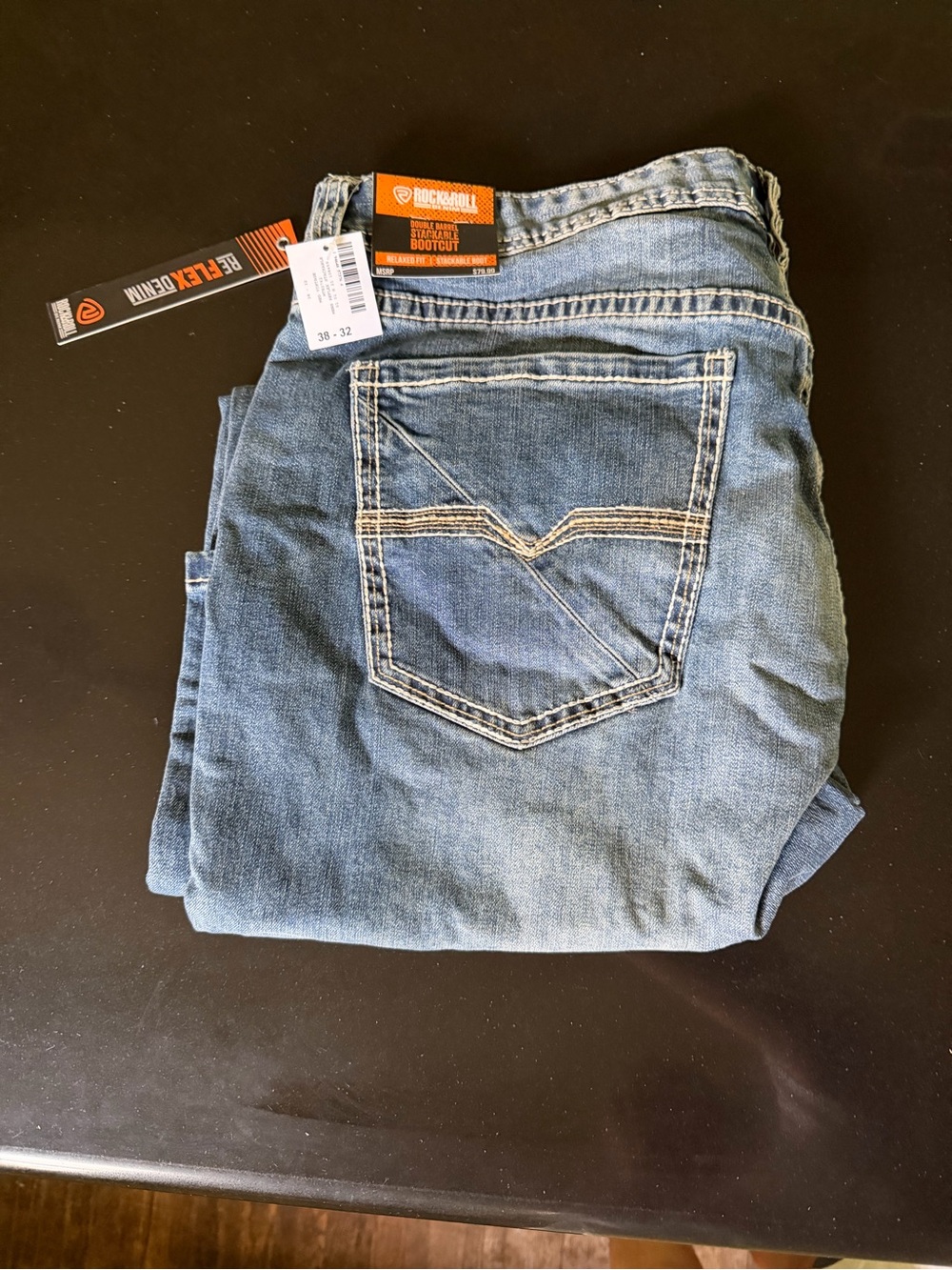 Rock & Roll Denim Men’s Light Wash Bootcut Jeans